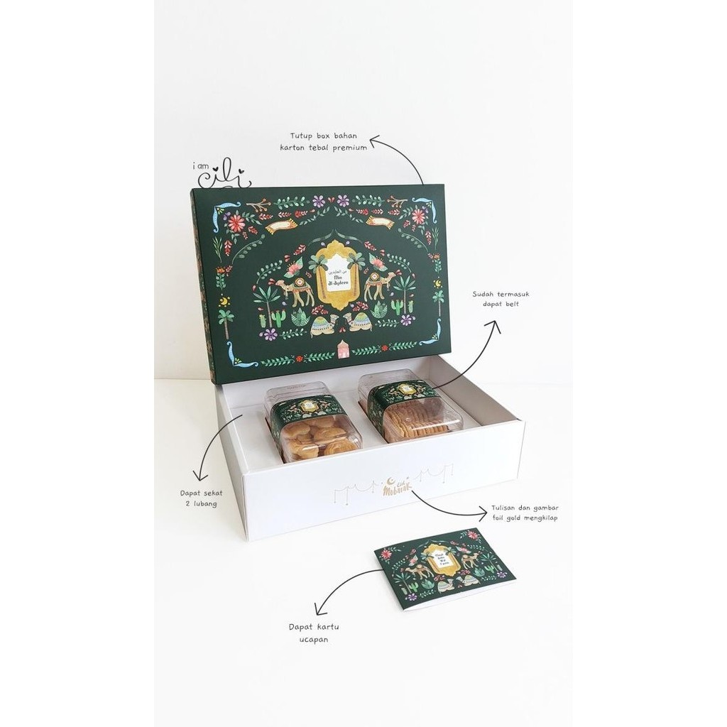 

(Box 30.5 X 21.5 X 7.5 Cm Lebaran) Dus Kue Kering Toples Kotak (Isi10) Limited Edition