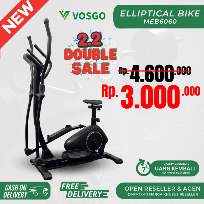 Alat Fitness Elliptical Crosstrainer Everest Elliptical Bike Vosgo