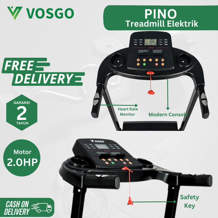 Alat Fitness Treadmill Elektrik Vosgo Pino