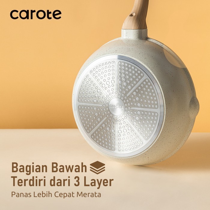 Carote Ice Cream Wajan Penggorengan Besar Anti Lengket Dengan Tutup