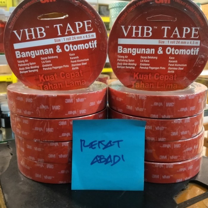 

PROMO DOUBKE TAPE 3M OTOMOTIF DAN BUILDING VHB 4900 24MMX4,5M