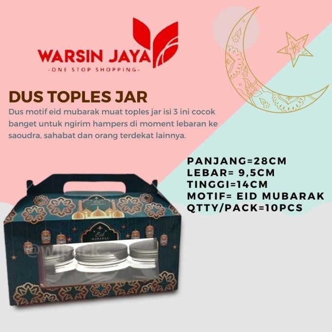 

New Dus Motif Lebaran Jar Isi 3 /10Pc Terbaik