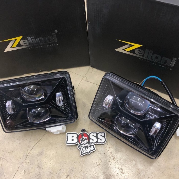 Headlamp Led Daymaker Zelioni Smoke Vespa S