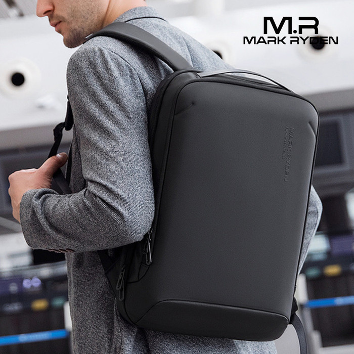 Mark Ryden Mr9008 Backpack Bag Usb - Tas Ransel Laptop 15.6" - Black