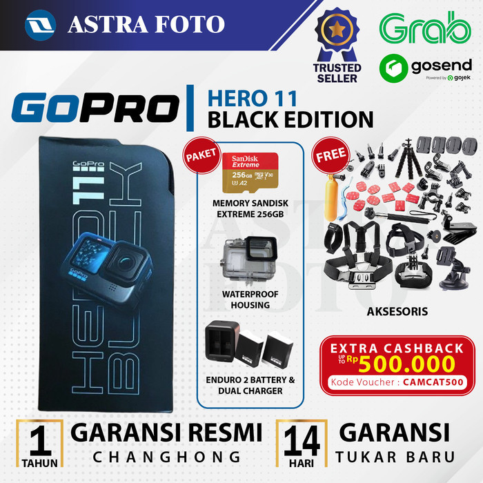 Gopro Hero 11 Black Gopro Hero11 Go Pro Action Camera Paket Lengkap