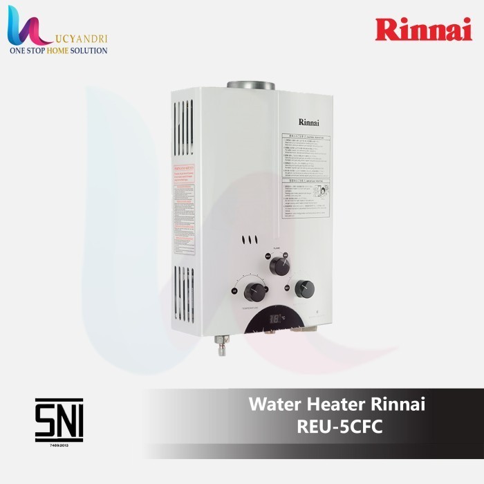 Water Heater Gas Rinnai Reu 5 Cfc / Reu 5Cfc /Pemanas Air Gas Rinai