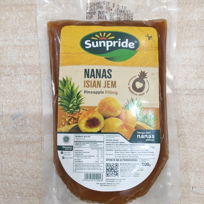 

Sunpride Selai Nanas Pineapple Filling 500 gr