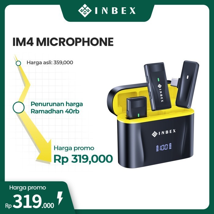 Inbex Im4 Wireless Microphone Mic Wireless Clip On Mikrofon Lavalier