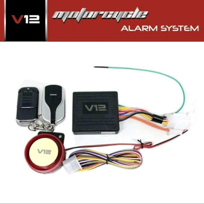 ALARM MOTOR SYSTEM V12 / ALARM REMOTE MOTOR / ALARM KUNCI MOTOR V12