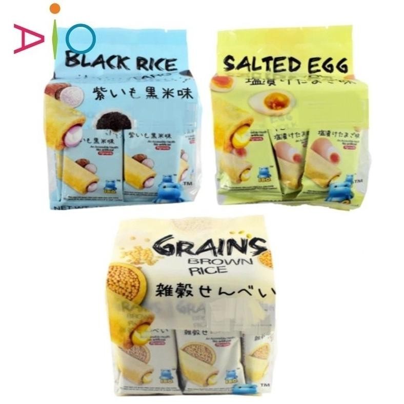 

IBO Rice Crackers Salted Egg Yolk | Rice Cake Black Rice | Brown Rice 150g