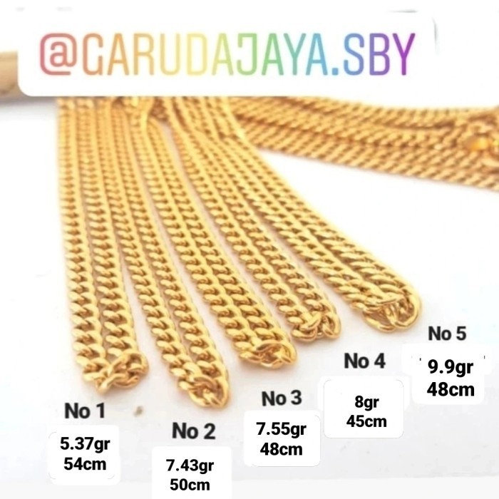 Kalung Rantai Emas 70%