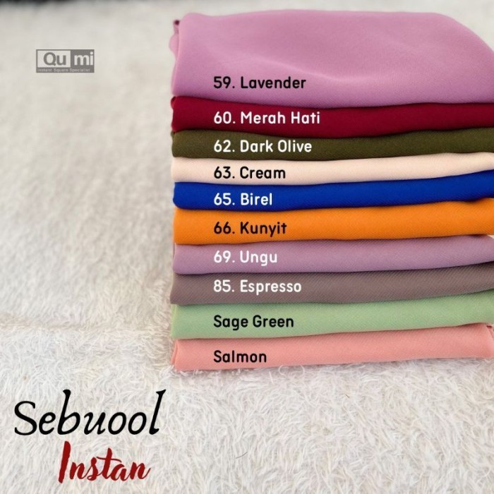 Flash Sale Hijab Instan Qumi Sebuool Rapi Sekali Tiup HOT SALE