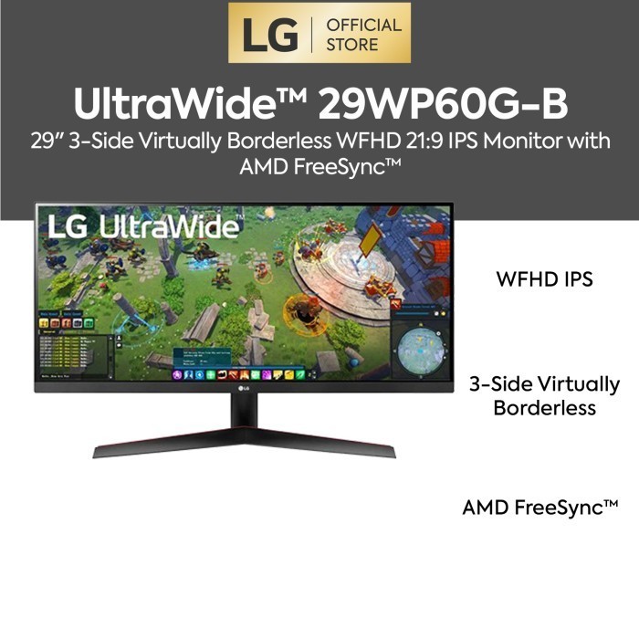 Lg Ultrawide 29Wp60G-B 29" Wfhd Ips Monitor Amd Freesync Hdr10
