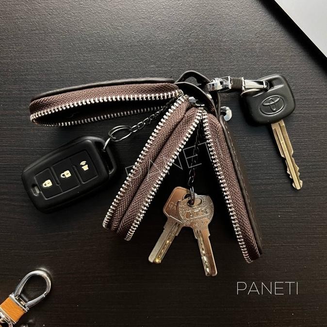 Dompet Kunci Motor Keyless Kulit Dompet Stnk Mobil Gantungan Kunci