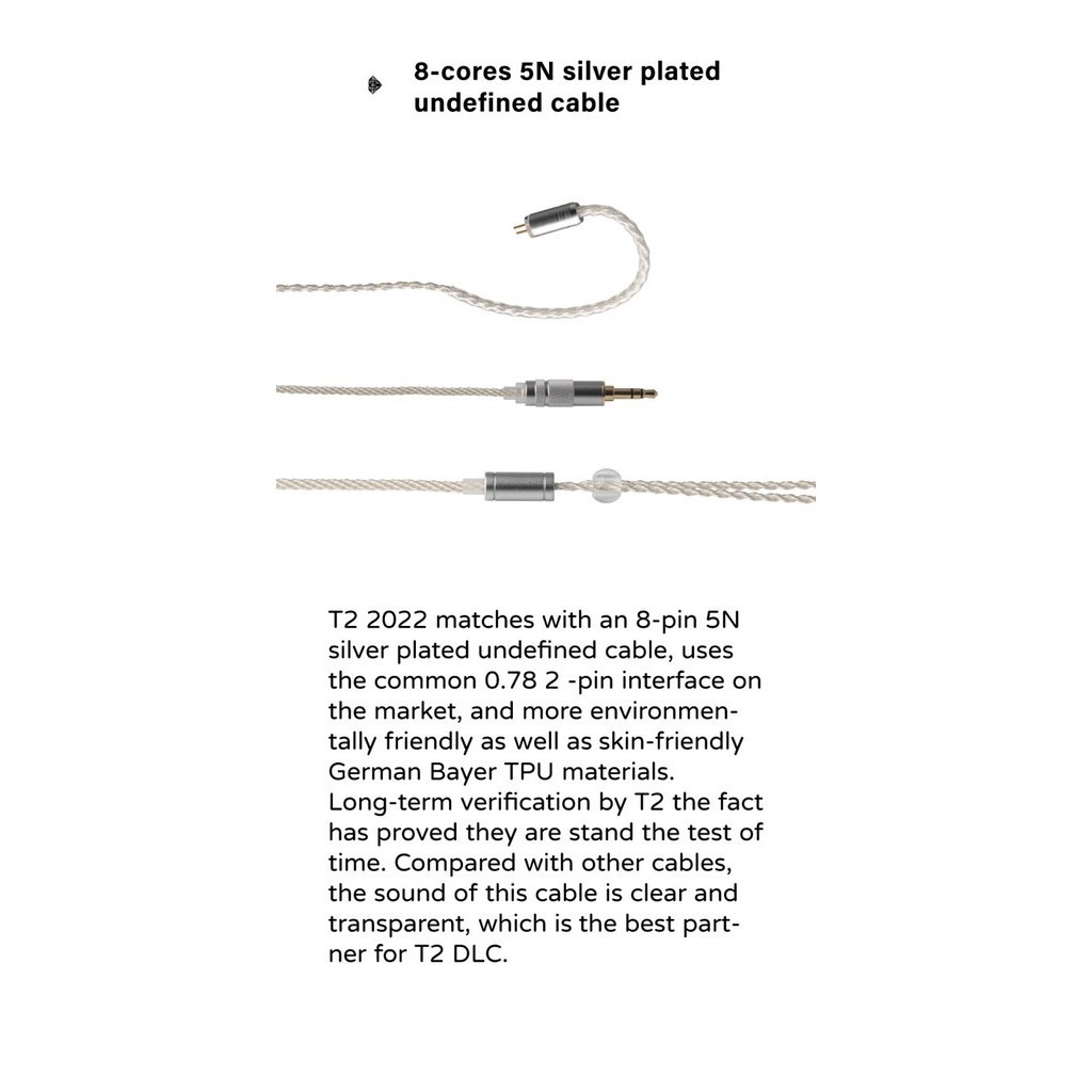 Tin Hifi T2 Dlc 2022 10Mm Dynamic Driver Iem (New Tinhifi T2 Plus)