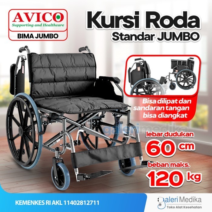 Kursi Roda Jumbo - Avico Bima Kursi Roda Standard