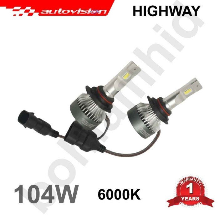Lampu Mobil Led Hir2 9012 52W Autovision Highway Putih Garansi 1 Tahun