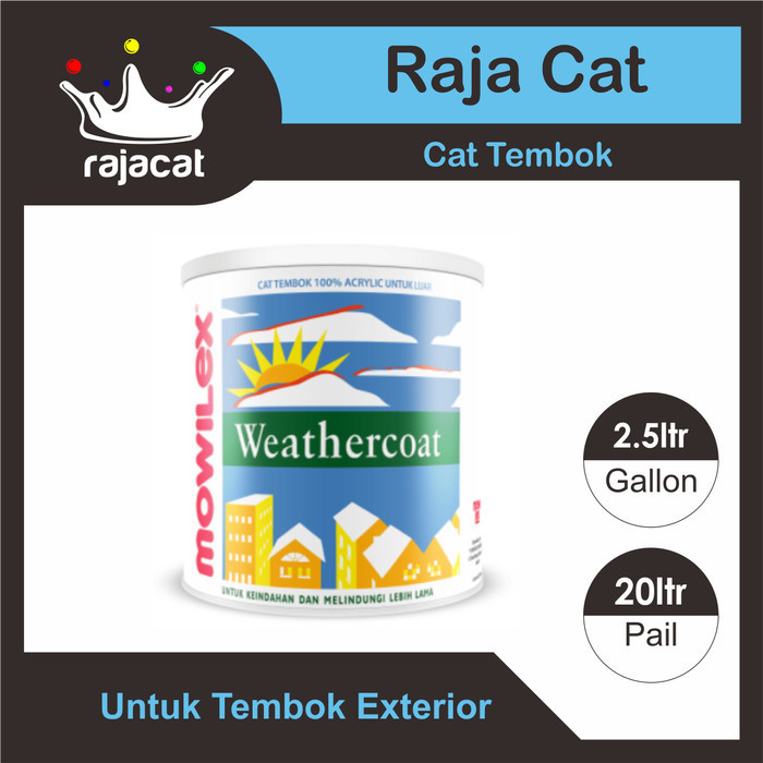 Ready Cat Tembok Exterior MOWILEX WEATHERCOAT 20ltr Warna Ready Mix