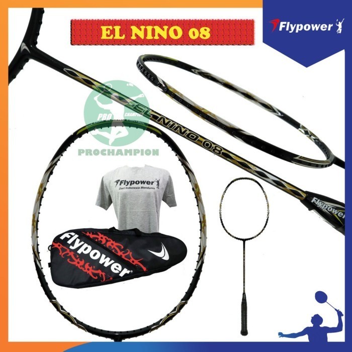 Flypower El Nino 08 Raket Badminton Original