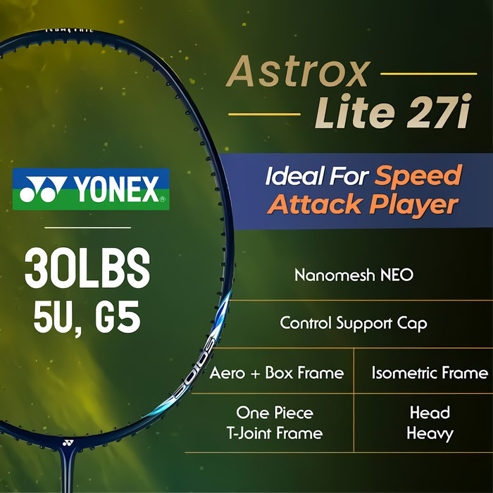 RAKET BADMINTON YONEX ASTROX LITE 27I ORIGINAL