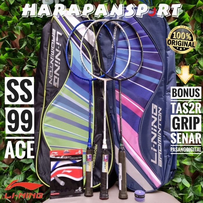 RAKET BADMINTON LINING SUPER SERIES 99 ACE SS99 SS99 ACE ORIGINAL 100%