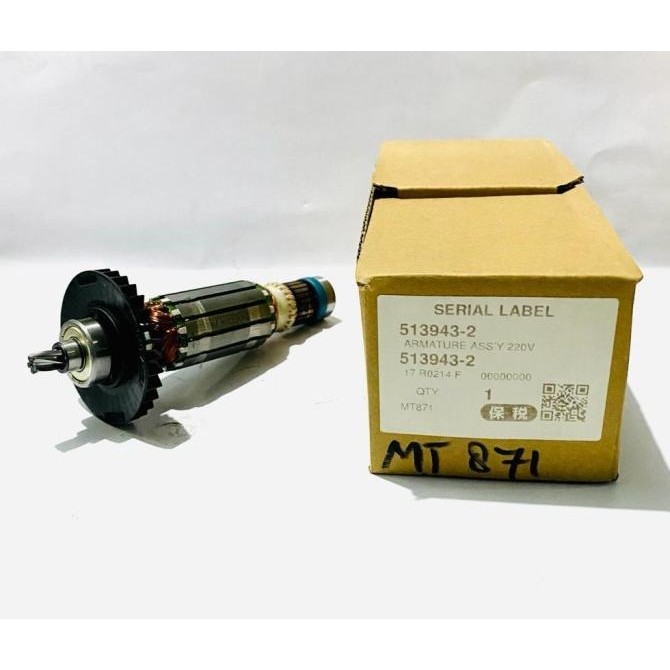 Armature / Angker Maktec Asli Mt 871 Buat Hammer Drill 3 Mode Maktec