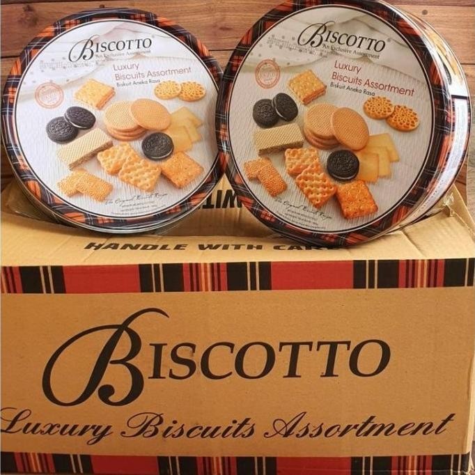 

Biscotto Luxury Biscuits Assortment - Hampers Parcel Lebaran - Aneka Shockitgow