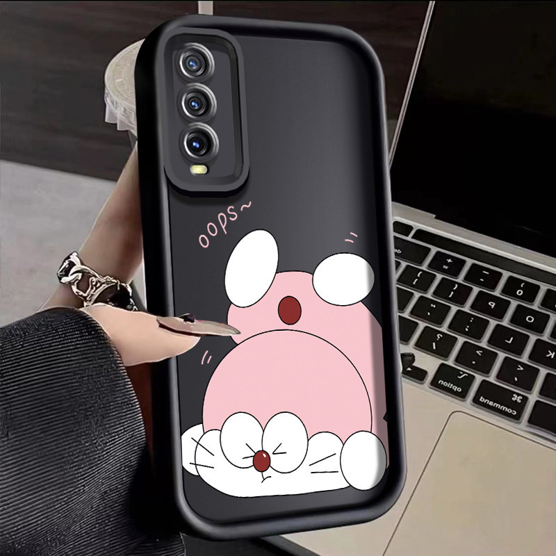 Casing Hp VIVO Y20 Y20s Y20i Y20T Y12s Y12a Y30G Y11s Case lembut casing softcase ponsel  HP pola Doraemon baru Kesing pelindung silikon