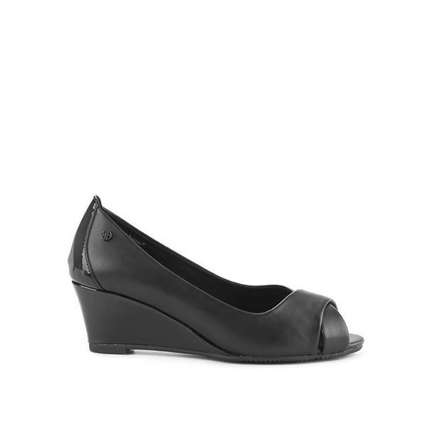 Hush Puppies Sepatu Wedges Wanita Monza Payton Black