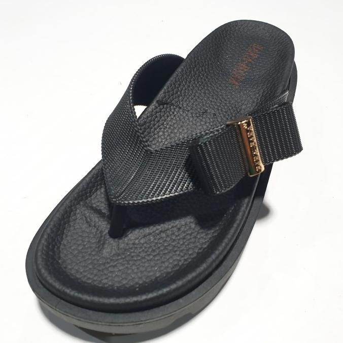 Mjz8012Jmlh Bara Bara Original Jelly Sandal Wanita Jepit Wedges Import