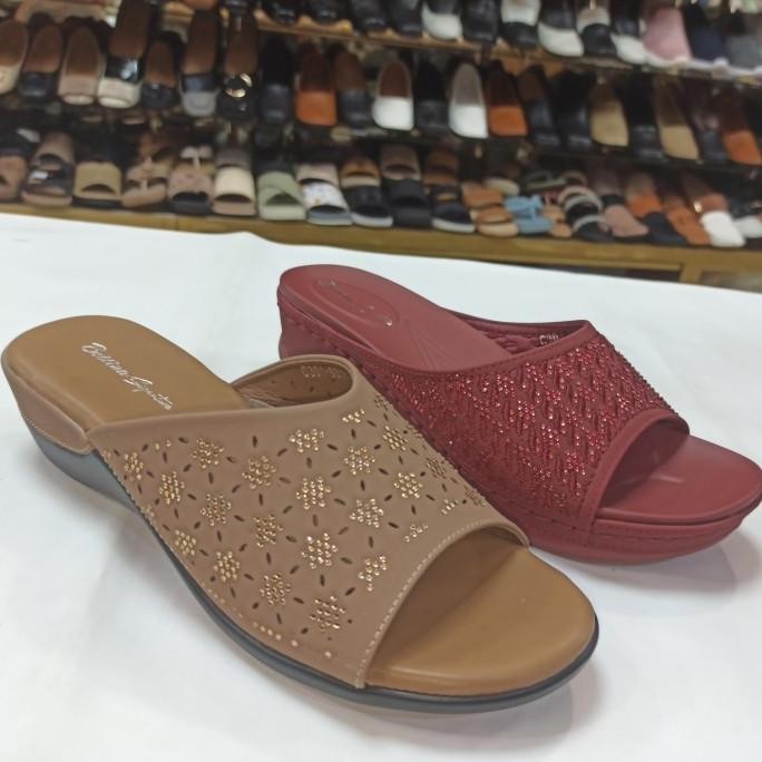 Sandal Wedges Bettina Bs 1742 - 1863 Maroon, 36