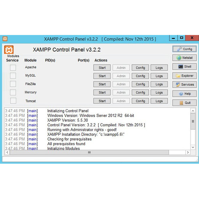 SOFTWARE XAMPP