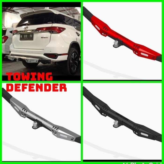 TOWING BAR TANDUK BELAKANG DEFENDER FORTUNER VRZ WITH LED LAMPU