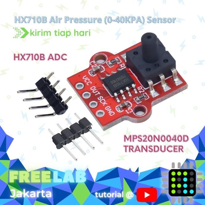 HX710B Sensor Tekanan 0-40KPa Barometric Water Air Pressure MPS20N0040