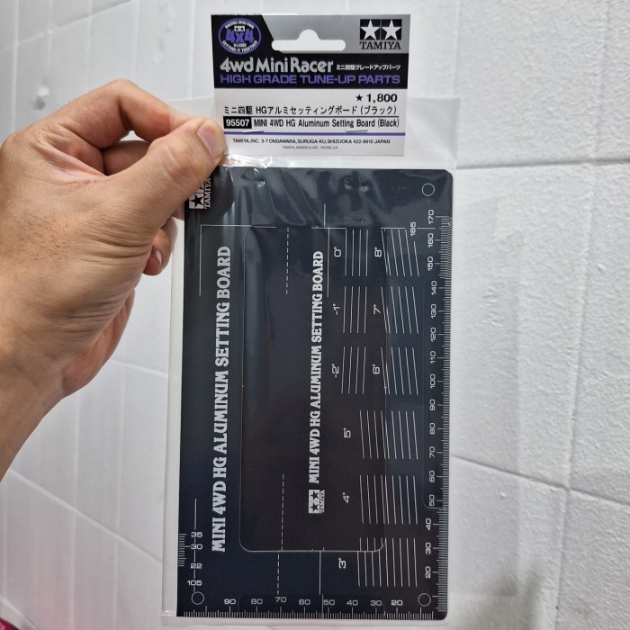 Tamiya 95507 Mini 4WD HG Aluminum Setting Board (Black)