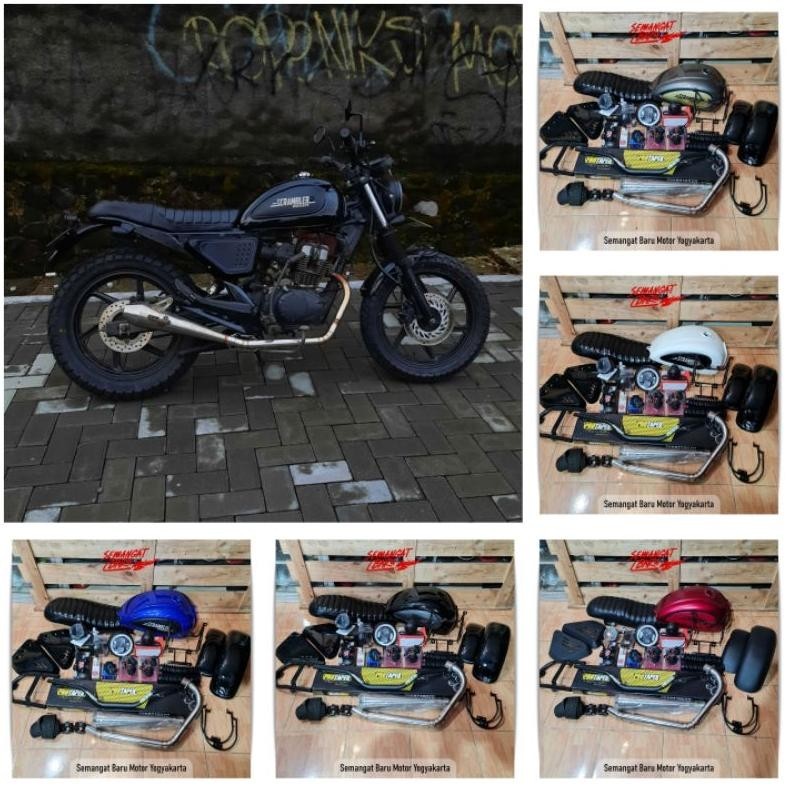 Barang Murah.Co Paket Japstyle Ducati Scrambler Megapro Mono Byson Scorpio Thunder The Best Costum C