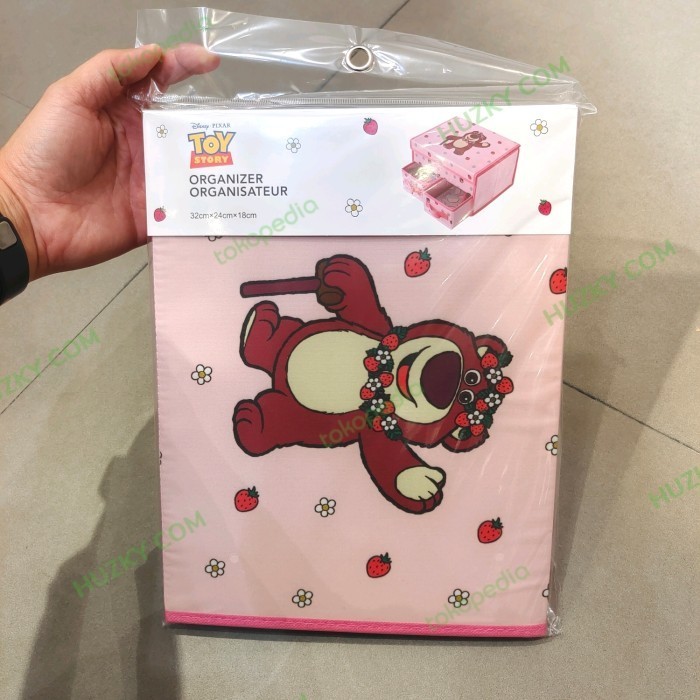 Miniso Storage Box Kain Lotso Toy Story (Sz.32X24X18Cm)
