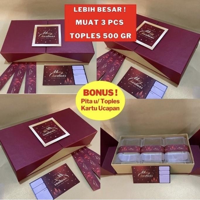 

box natal christmas / kotak kue kering Natal / Box Hampers