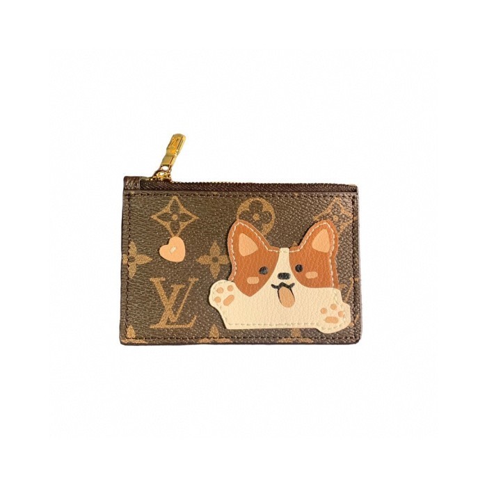 

BARANG TERLARIS Card Holder L V StellaLou Puppy Love Coin & Card Holder