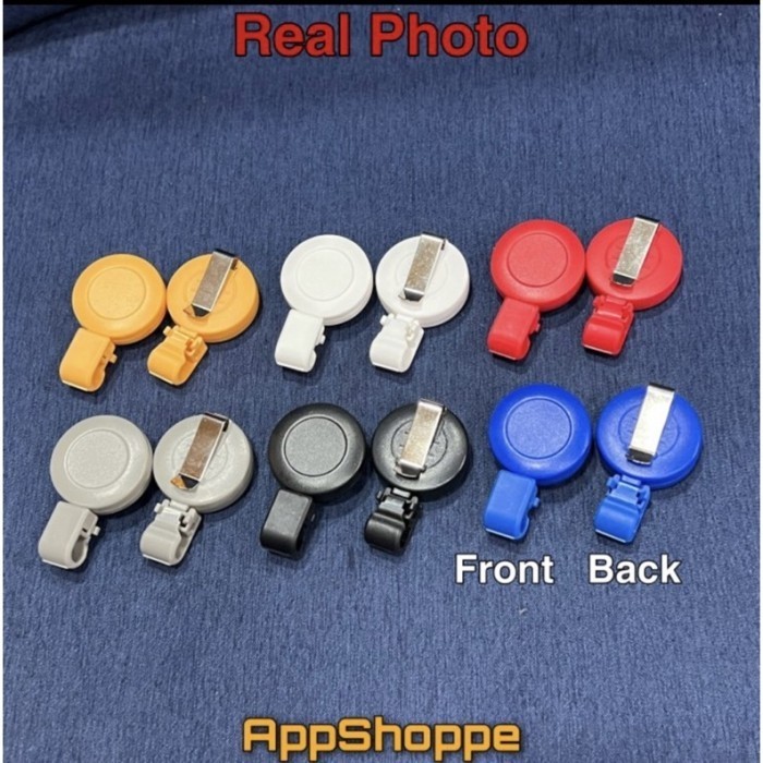 

BARANG TERLARIS Name Tag Clip Retractable Id Card Holder Gantungan Kartu Nama Easypull