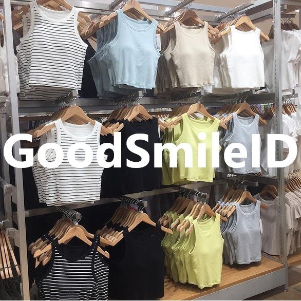 MURAH JASTIP Atasan Crop Bra Lengan American Tank Top Wanita Tanktop UNIQLO Silahkan diorder