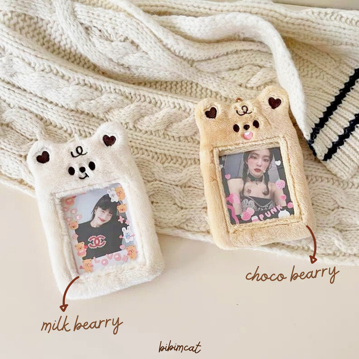 

BARANG TERLARIS Milk Choco Bearry Photocard Holder / PC Card Holder