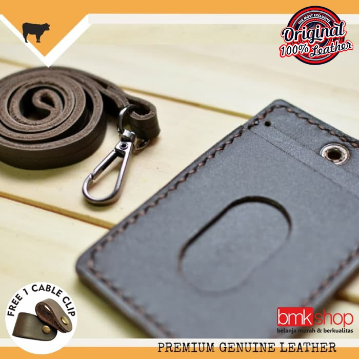 

BARANG TERLARIS LEATHER GOODS GANTUNGAN ID CARD KULIT ASLI ID CARD HOLDER NAME TAG