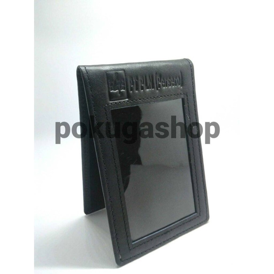 

BARANG TERLARIS nametag kulit logo pln unisex / id card holder kulit asli garut