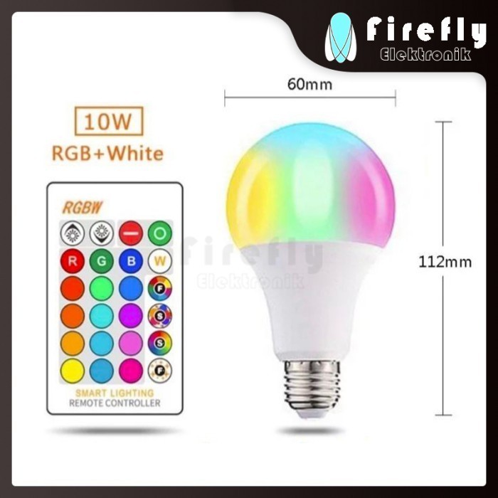 +++++] Lampu Bohlam 18W LED RGB Berubah Warna Warni lampu Hias Warna Warni