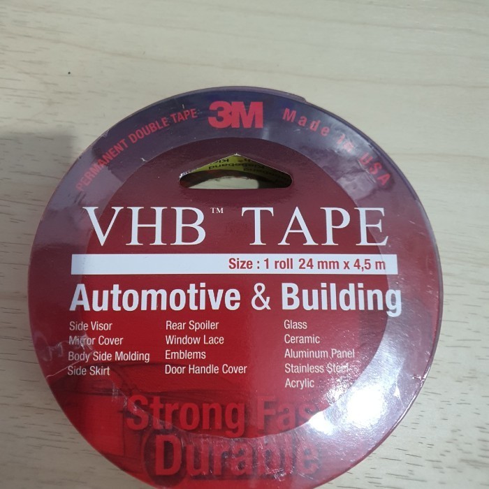 

Double Tape 3M VHB Original 24mm x 4.5Mtr Super kuat