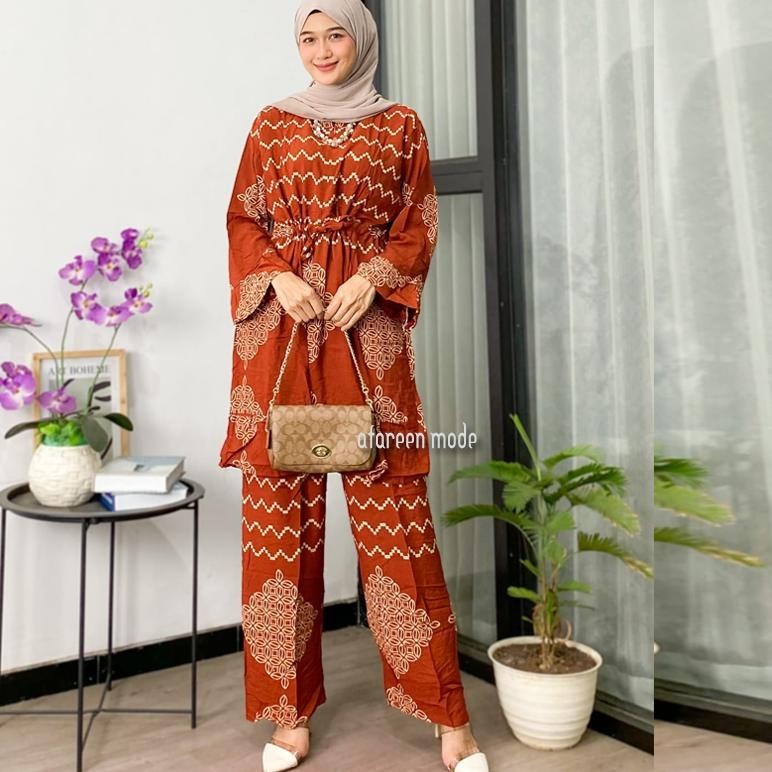 Flash Sale Set Tunik Soniye Setelan Cp Lengan Panjang Setelan Tunik Jumbo One Set Rayon Daily Set Ld