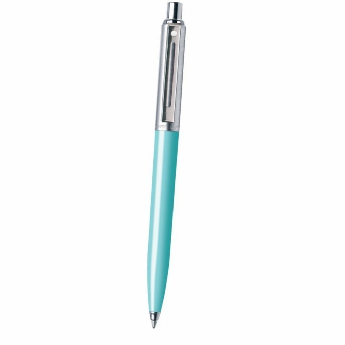 

Sheaffer Sentinel Brushed Chrome Cap Turquoise Barrel Ballpoint