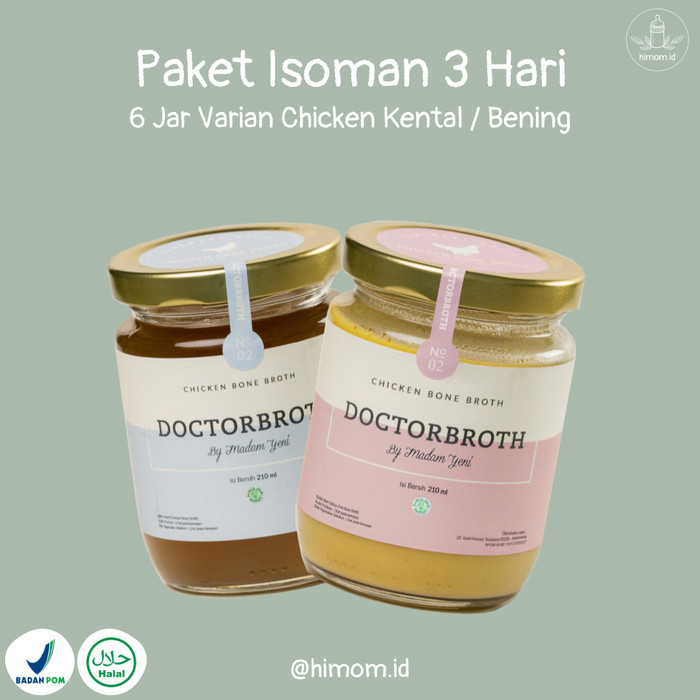 

Paket Isoman 3 Hari 6 Jar Doctor Broth - Kaldu Tulang