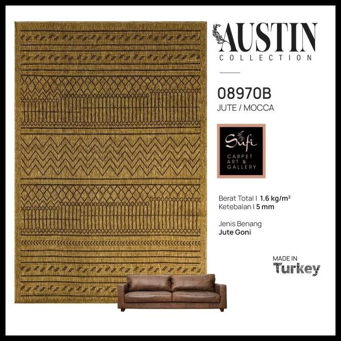 Big Sale Karpet Sisal Austin 120X170 Anyaman Import Turki Original